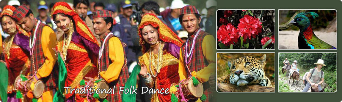 Traditional folk dance in Uttarakhand